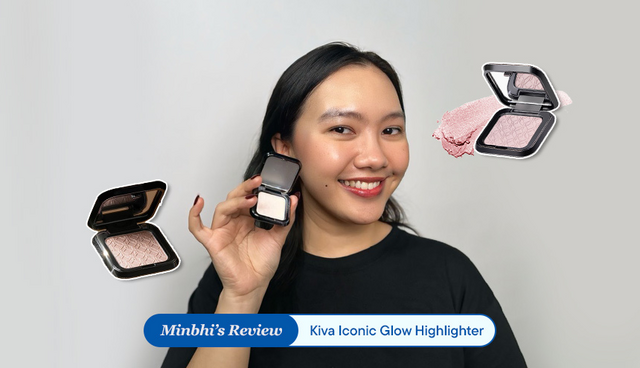 Review Kiva Iconic Glow Highlighter: Natural atau Glam Look Satu Kali Swatch!