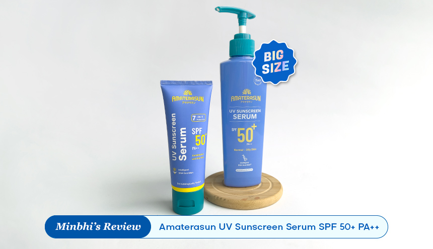 Review Amaterasun UV Sunscreen Serum SPF 50+ PA++: Kemasan Terbesar Sejauh Ini