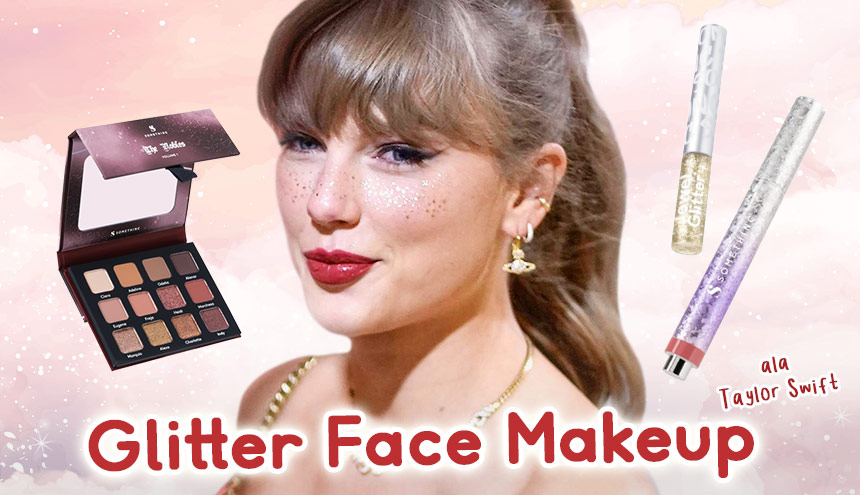 makeup ala glitter Taylor Swift