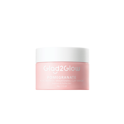 GLAD2GLOW Pomegranate Niacinamide Brightening Clay Mask