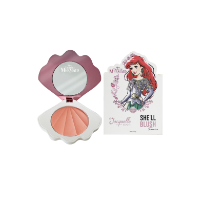 JACQUELLE Disney Princess Ariel Collection : She'll Blush Forever Pressed Powder Blush On