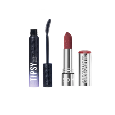 SOMETHINC BUNDLE [2 PCS] Tipsy Mascara + Checkmatte Transferproof Lipstick