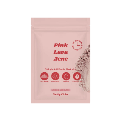 TEDDY CLUBS Pink Lava Acne Powder Mask