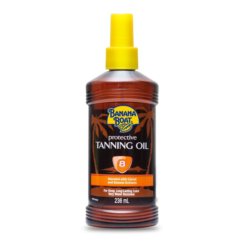 banana boat protective tanning oil