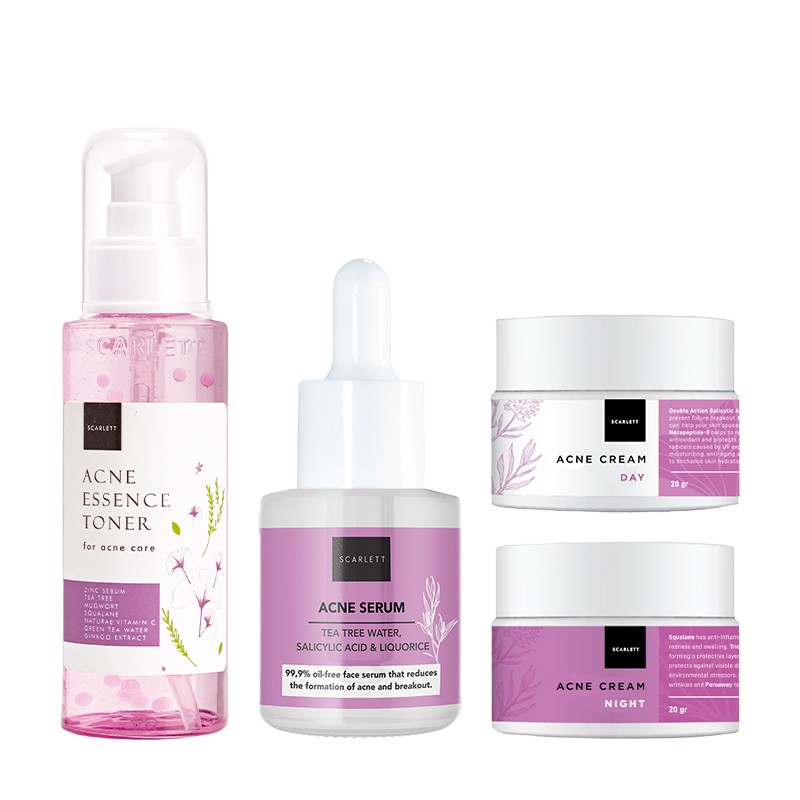 Scarllet acne set Indonesia cosmetic - カラーリング剤