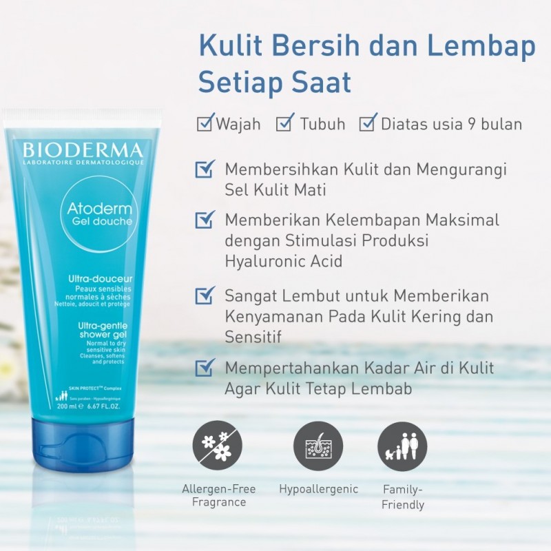 BIODERMA Atoderm Gel Douche - #1 Situs Jual Skin Care ...